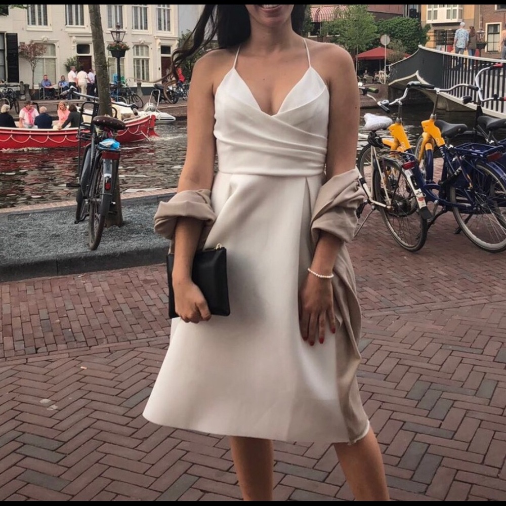 ASOS white midi dress